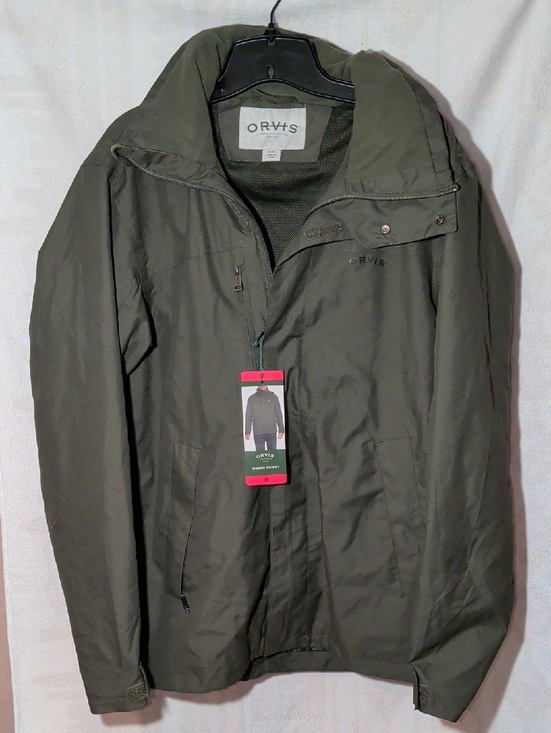 Orvis Other - Orvis Men's Dark Olive Windbreaker Jacket W/Hoodie